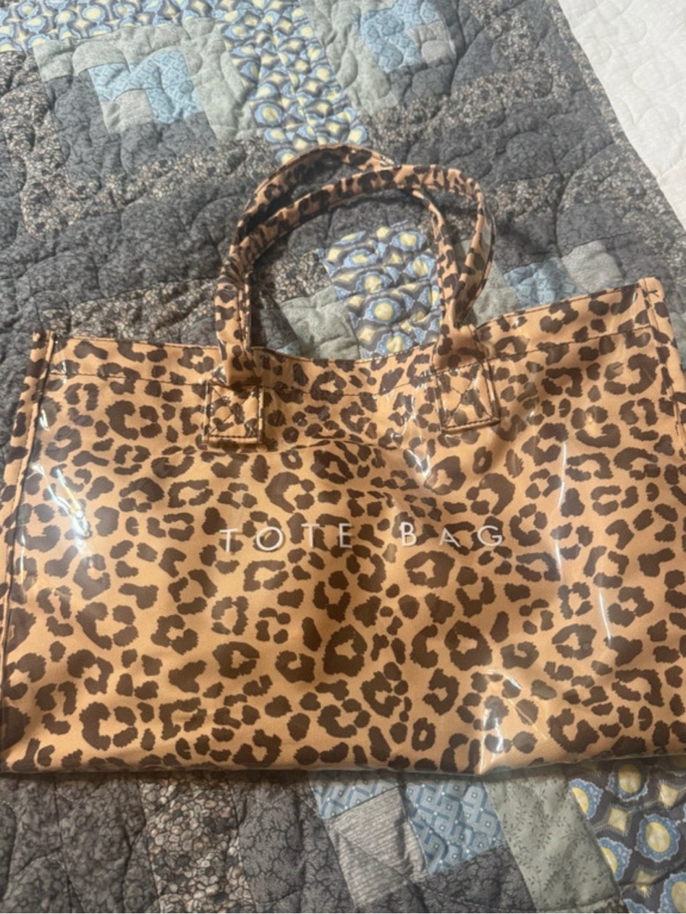 Amazon Leopard Print Tote Bag - Brown